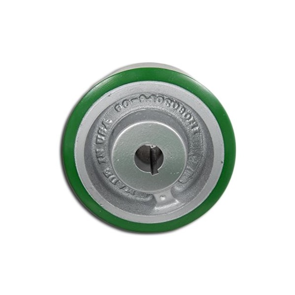 6"x3" Polyurethane on Steel Keyed Drive Wheel, 12mm Bore, 1,500 lb80